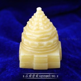SHREE YANTRA IN YELLOW JADE - 155 GMS
