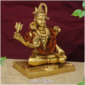 YOGIRAJ MAHADEVA ABHAYA MUDRA BLESSING SCULPTURE