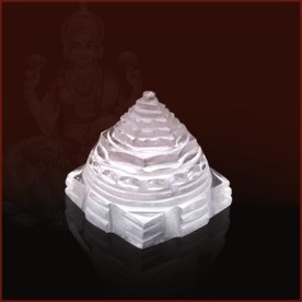 DIVINE SRI VIDYA SPHATIK SHREE YANTRA IN PURE CRYSTAL